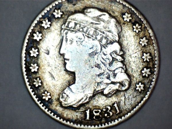 Raw-Capped-Bust-Half-Dime-And-20-Cent-Piece