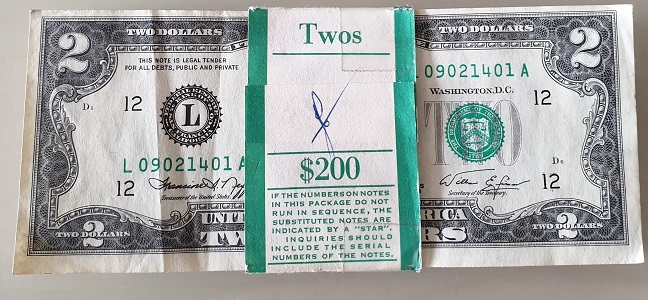 Advice-On-Us$2-X-100-Sequential-Note-Bundle