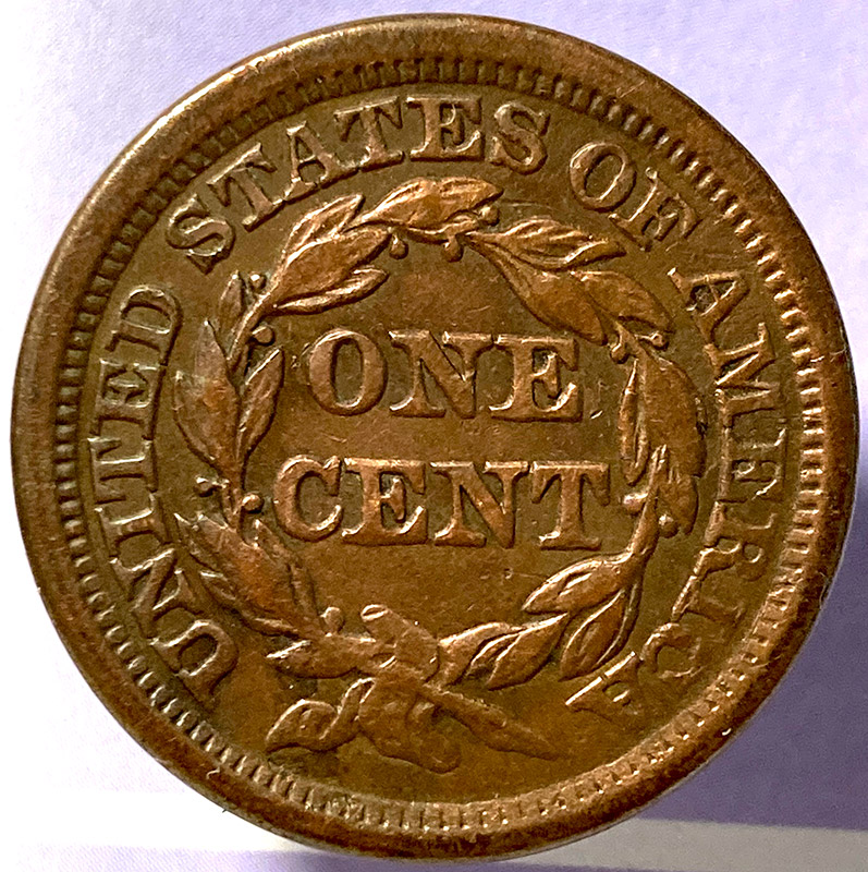 1856-Braided-Hair-Cent---Comments,-Grade-And-Die-Variety