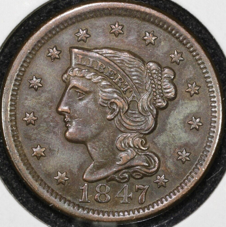 1847-Braided-Hair-Cent---Not-My-Coin---Opinions