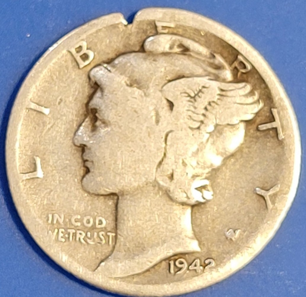 1942-Mercury-Dime-Mint-Error-Or-Damaged-Coin