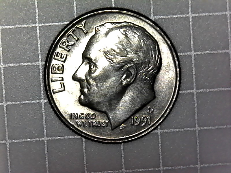 Hard-Struck-Roosevelt-1991-D-Dime