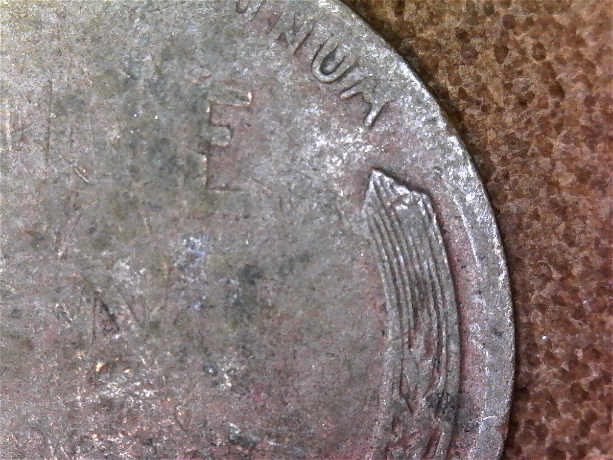 1951-D-Penny-Missing-L-In-Liberty-And-Light-Strike-On-Rear?