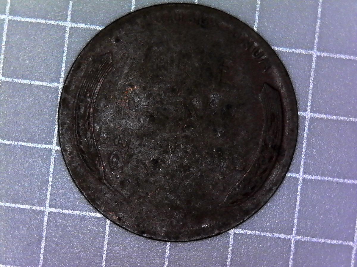 1951-D-Penny-Missing-L-In-Liberty-And-Light-Strike-On-Rear?