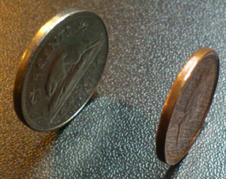 Dryer-Coins-Experiment.-1996-1c-&-1981-5c