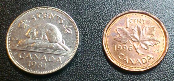 Dryer-Coins-Experiment.-1996-1c-&-1981-5c