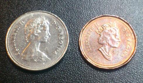Dryer-Coins-Experiment.-1996-1c-&-1981-5c