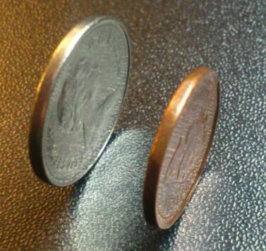 Dryer-Coins-Experiment.-1996-1c-&-1981-5c