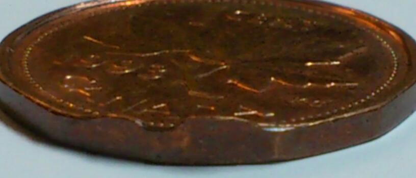 1993-Error-Canada-Cent-Metal-Flow-Around-Die-Unique-Rim