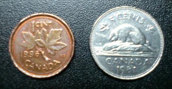 Dryer-Coins-Experiment.-1996-1c-&-1981-5c