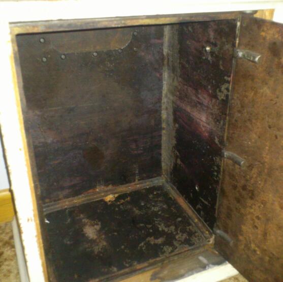 Antique-Oak-Cabinet-With-Steel-Safe-Concealed-Inside