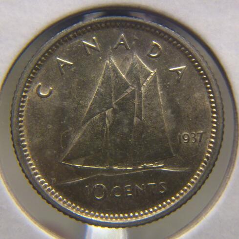 Grade-Opinions-New-Coins-#2,-1937-Canada-10-Cents