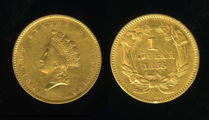 1855-Indian-Princess-One-Dollar-Gold-Please-Grade