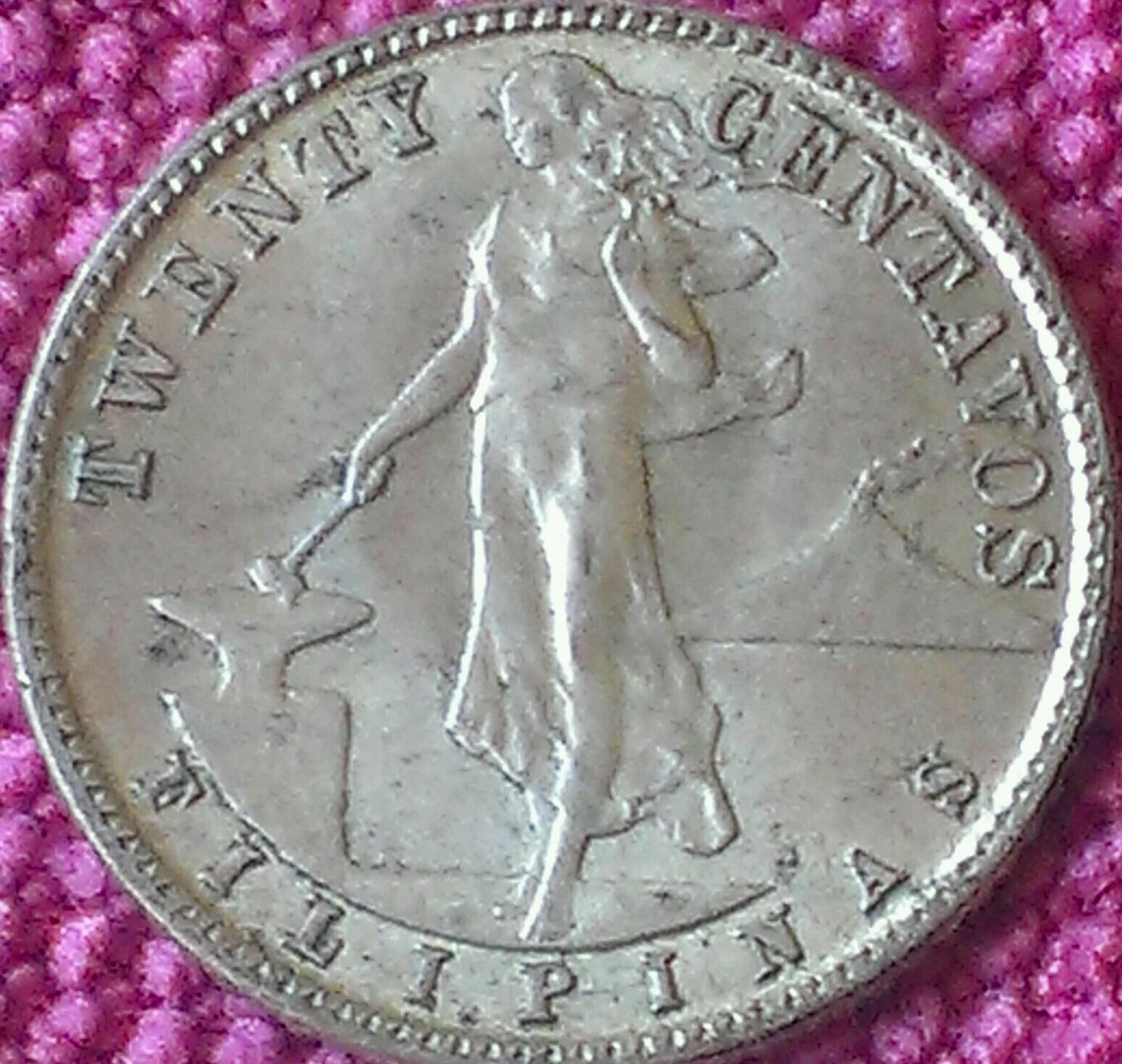 Us-Pi-1945-D-20-Cents-For-Grade