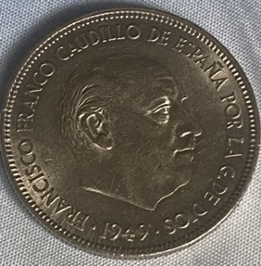 Spain-1949-5-Pesetas51-On-Star