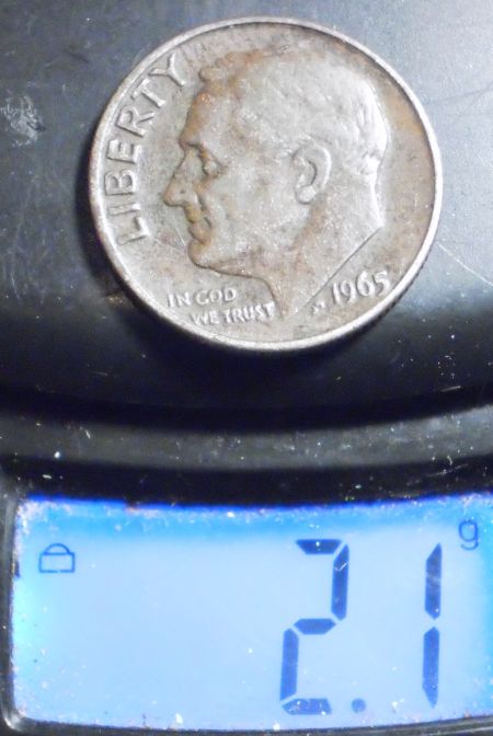 Bronze-1965-U.s-Error-Dime-Found
