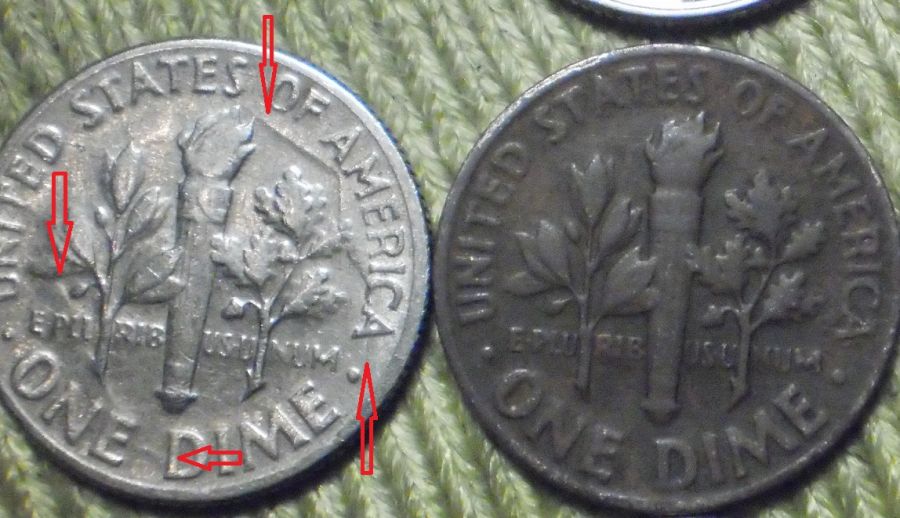 Bronze-1965-U.s-Error-Dime-Found