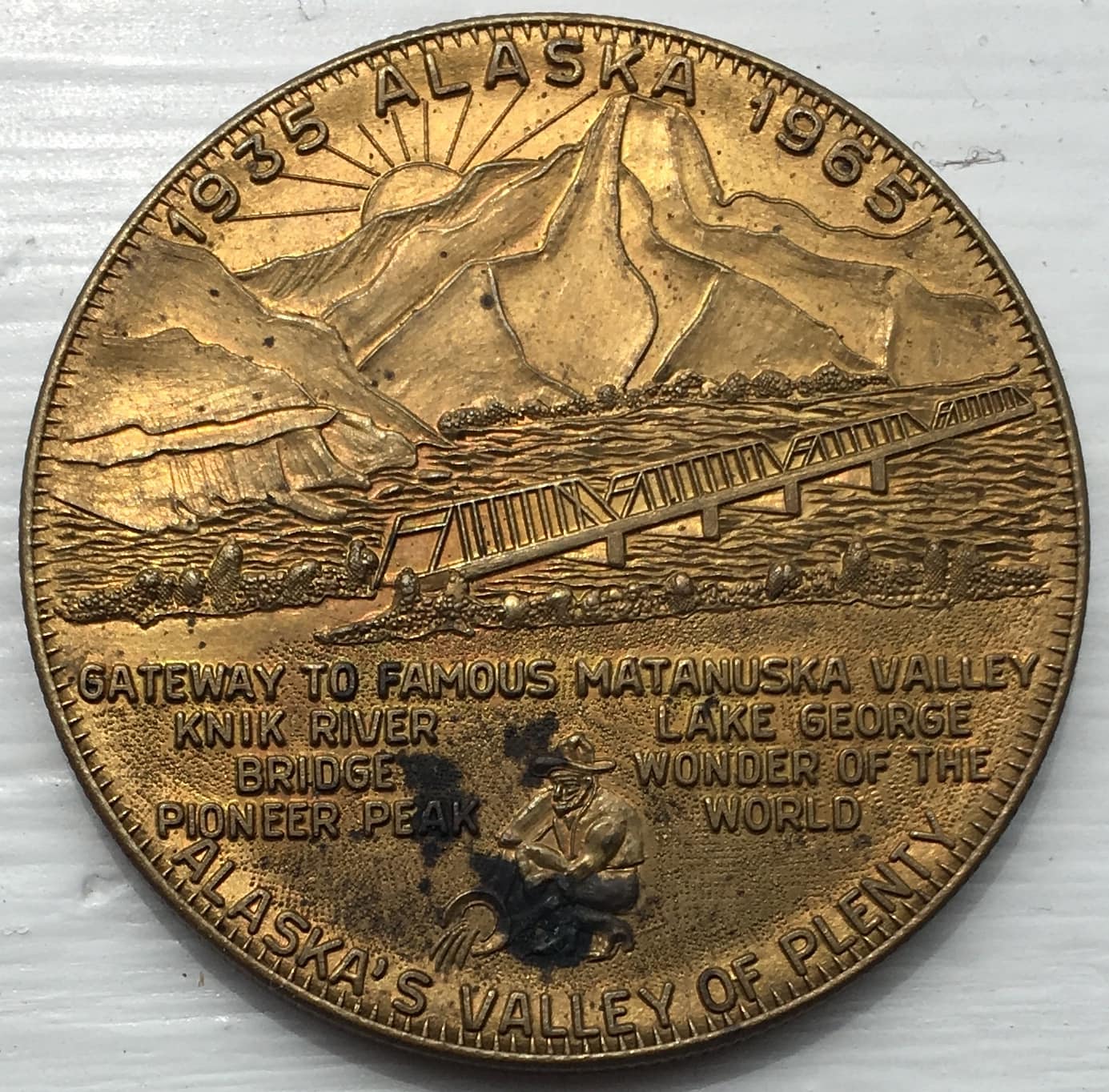 1963-Matanuska-Valley,-AK-Souvenir-Token