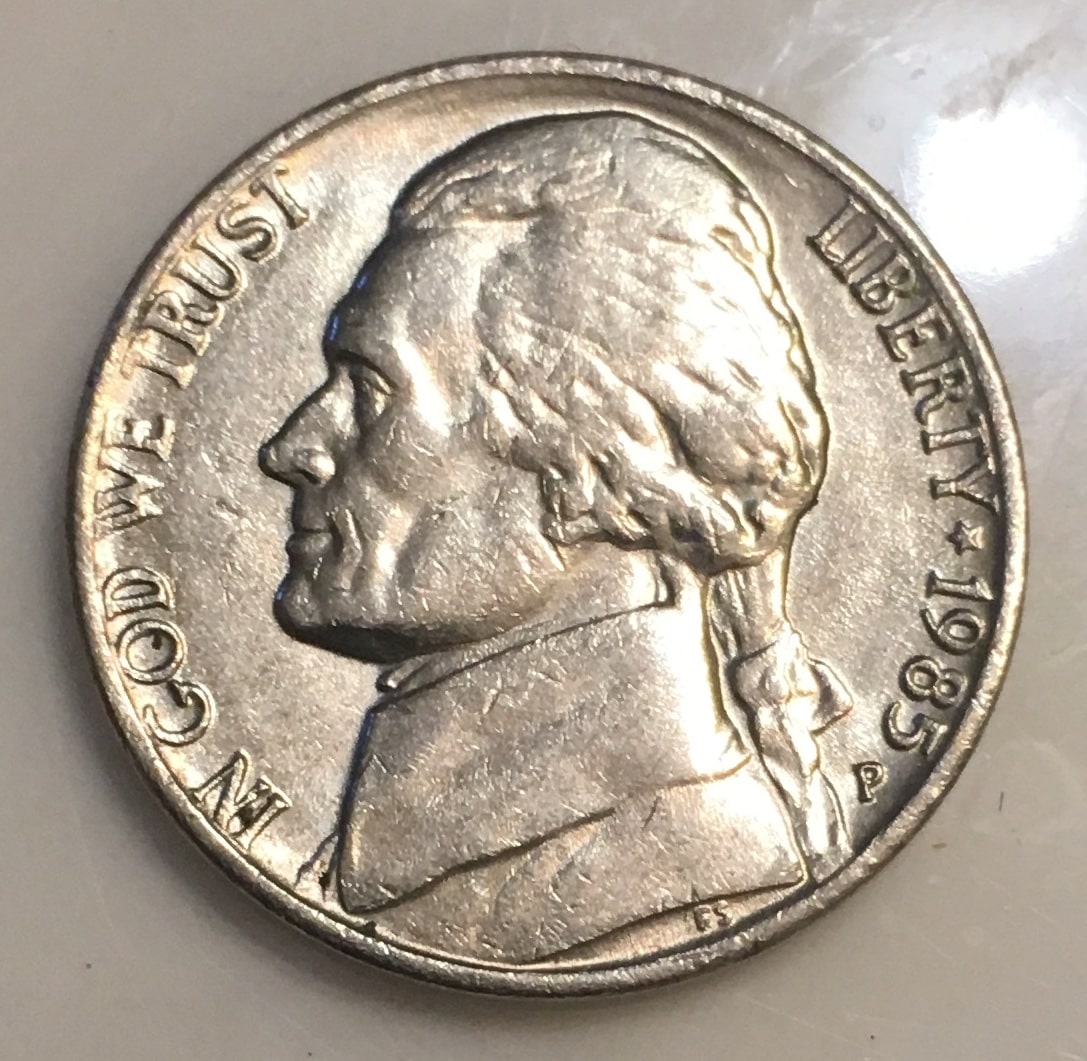 1985-P-Jefferson-Nickel-For-Grading