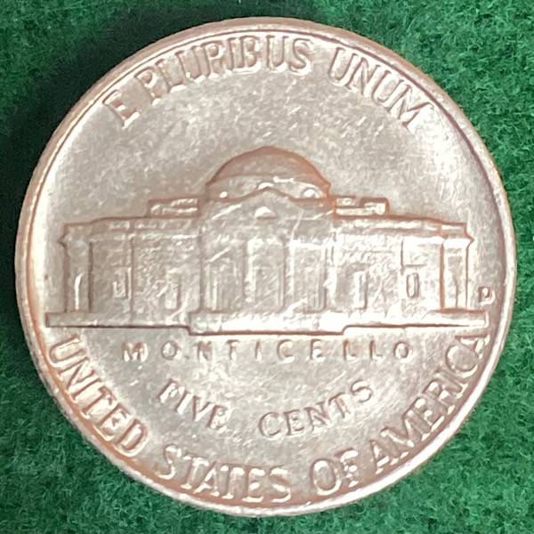1960-D-Jefferson-Nickel-From-A-Coin-Roll.
