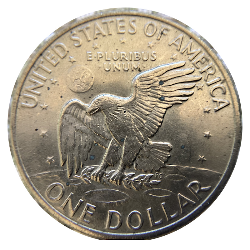 1972-Eisenhower-Dollar,-Type-2-For-Grading-Coin-1/2.