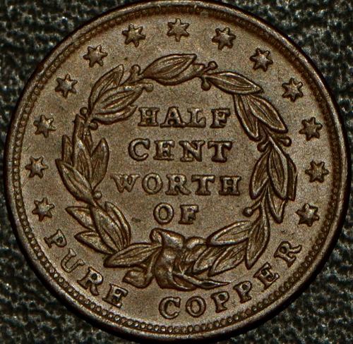 1837-Half-Cent-Token