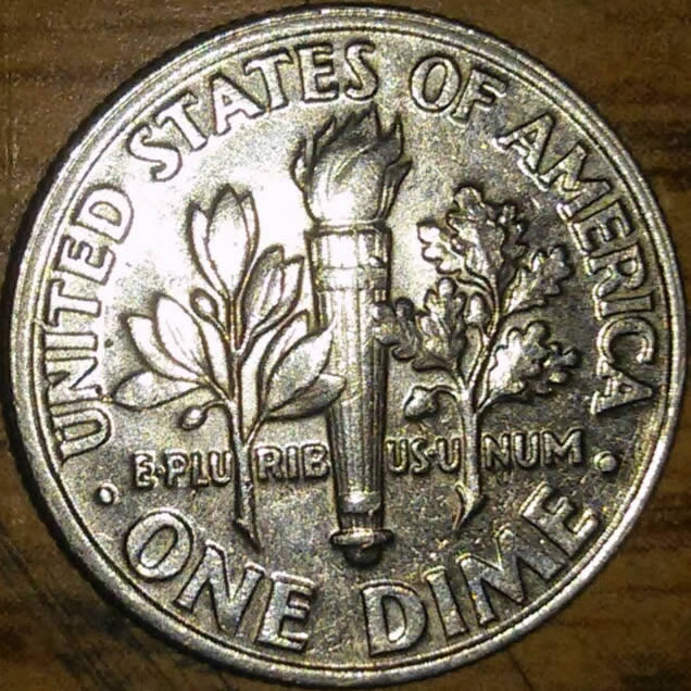 1999-P-Dime-That-Is-Off-Center-And-Has-A-Die-Crack