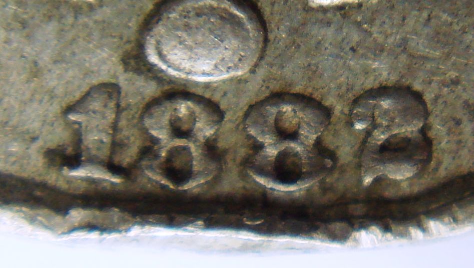 1883/2-Shield-Nickel-W/Lots-Of-Rim-Dings