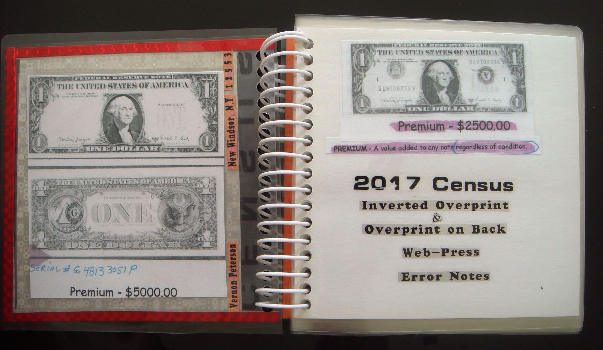 *web-Press-Census-On-Inverted-Overprint-Errors-+++-1988A-1995-$1-Errors*