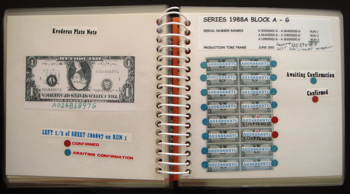 *web-Press-Census-On-Inverted-Overprint-Errors-+++-1988A-1995-$1-Errors*