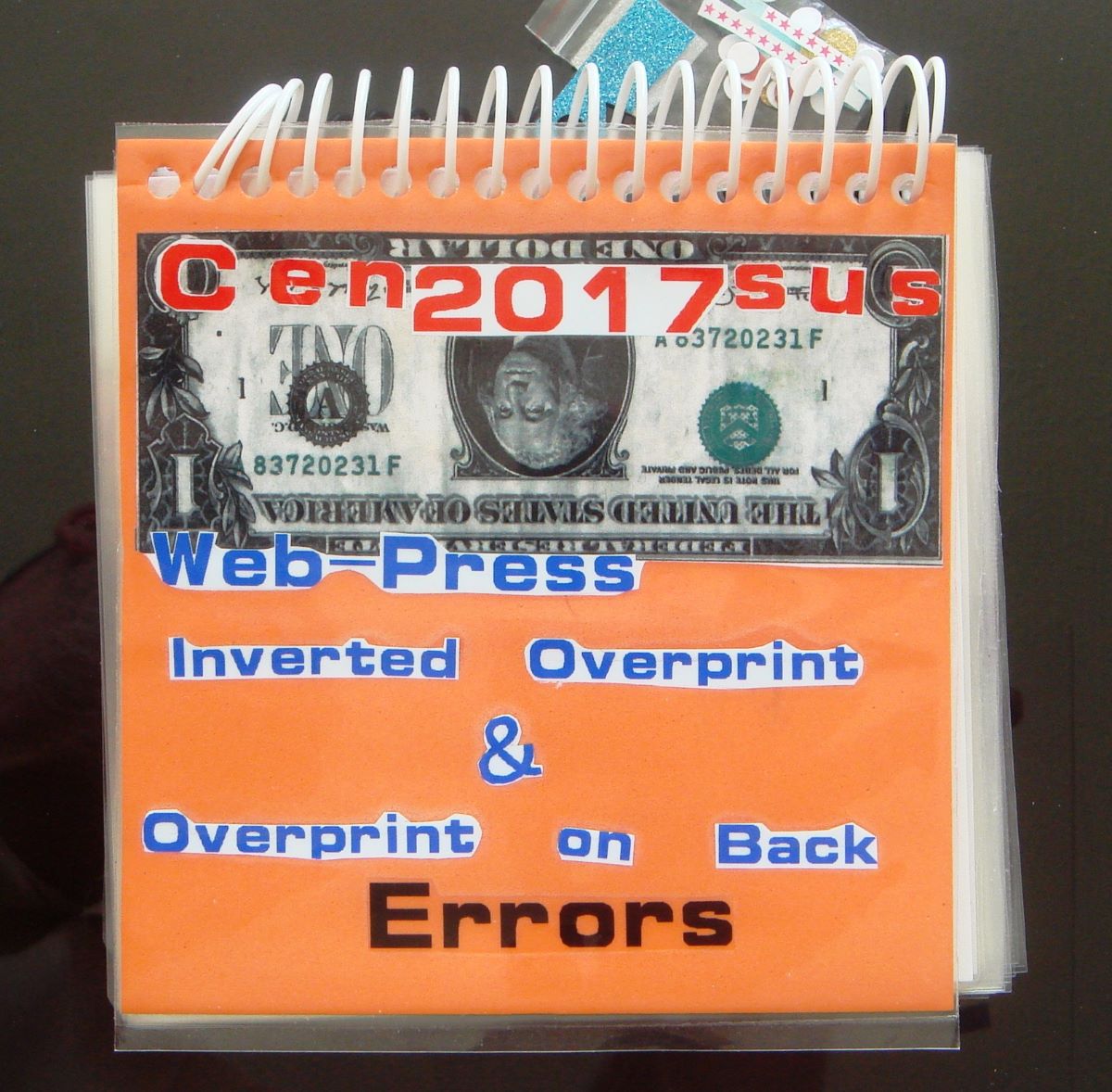 *web-Press-Census-On-Inverted-Overprint-Errors-+++-1988A-1995-$1-Errors*