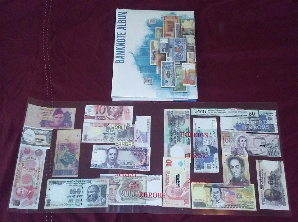New--~-*100-Banknotes-&-Album-+-27-Errors-+-4-Banknote-Ablums*