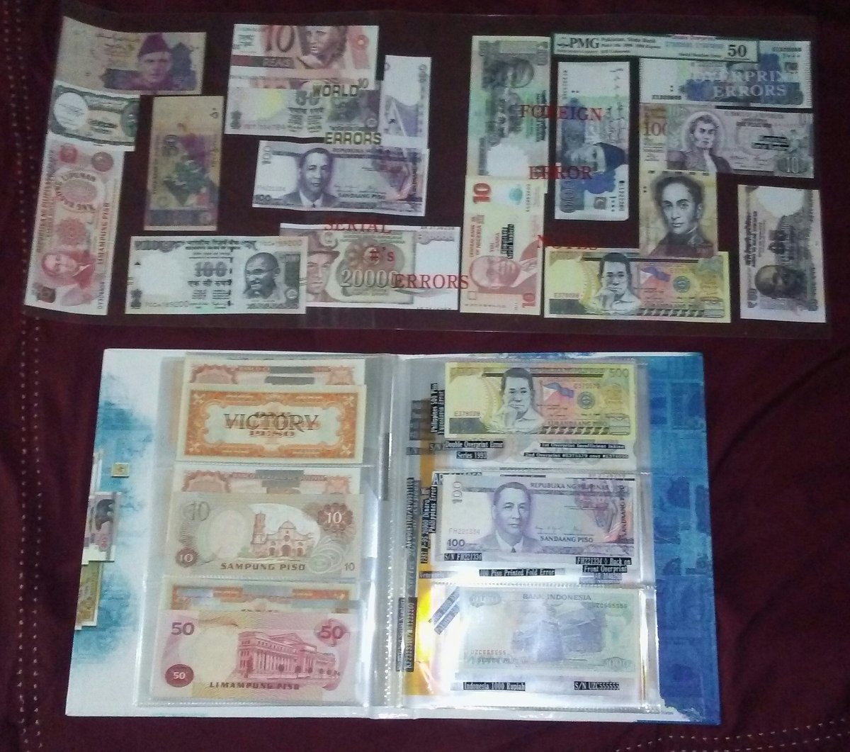New--~-*100-Banknotes-&-Album-+-27-Errors-+-4-Banknote-Ablums*