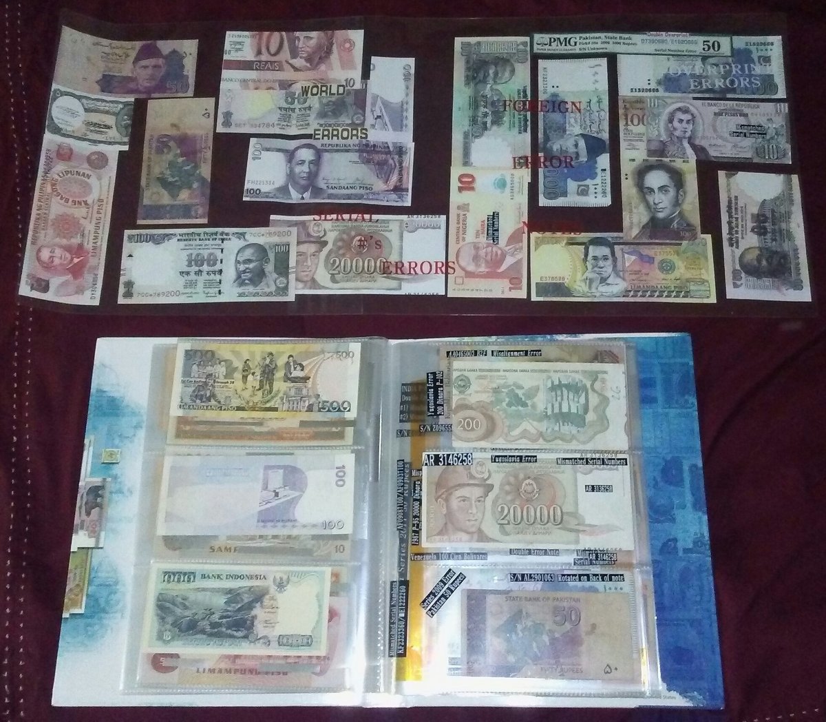 New--~-*100-Banknotes-&-Album-+-27-Errors-+-4-Banknote-Ablums*