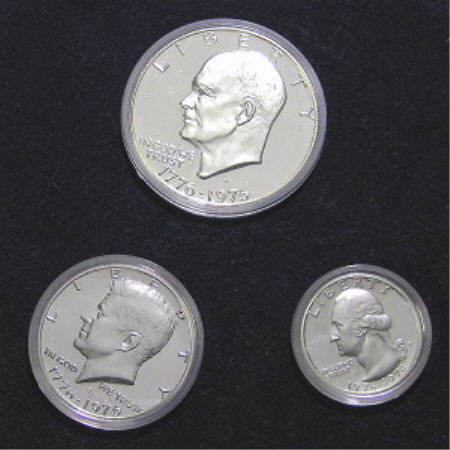 US-Bicentennial-Coinage-40%-Silver-Uncirculated-And-Proof