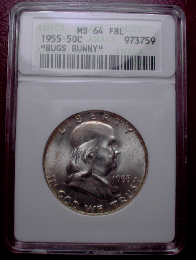 Please-Grade-This-1955-Half-Dollar,-With-Something-Extra