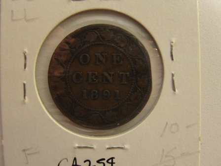 Canada-Large-Cents-1891-Six