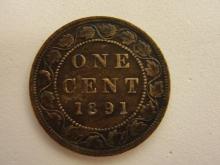 Canada-Large-Cents-1891-Six
