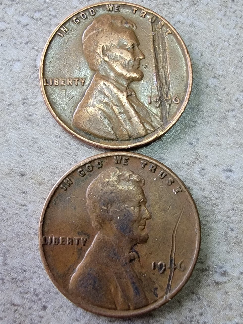 19?6--No-Mint?-Wheat-Penny-PMD?