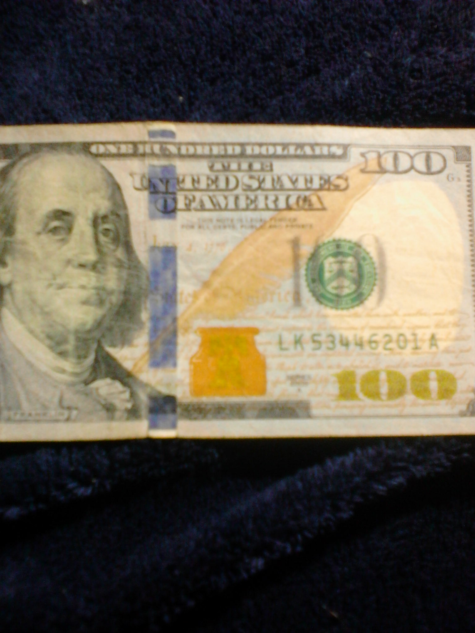 $100-Bill-With-Security-Strip-Misaligned-The-N-And-I-In-United!