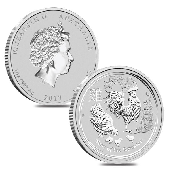 Perth-Mint�s-2017-Year-Of-The-Rooster-Lunar-Gold-And-Silver-Coins
