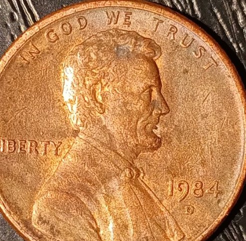 Interesting-1984-D-Penny-With-Funny-Error