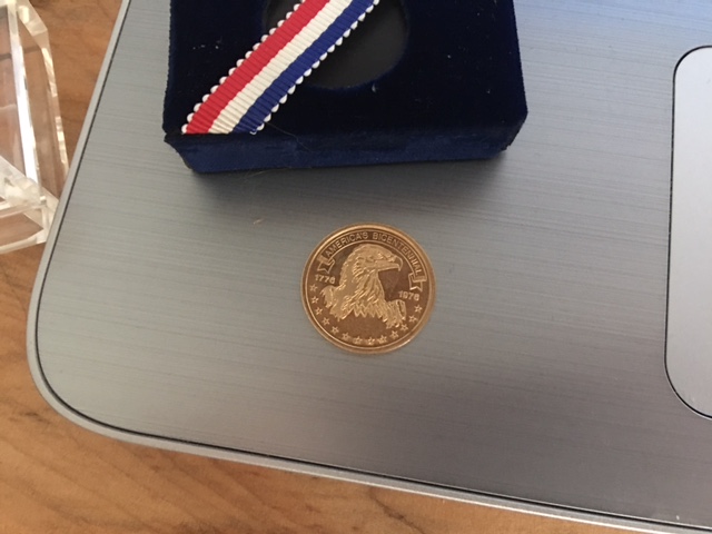 New-Member-With-1776-1976-Gold-Coin-With-Eagle-On-It-Need-Help-On-Worth