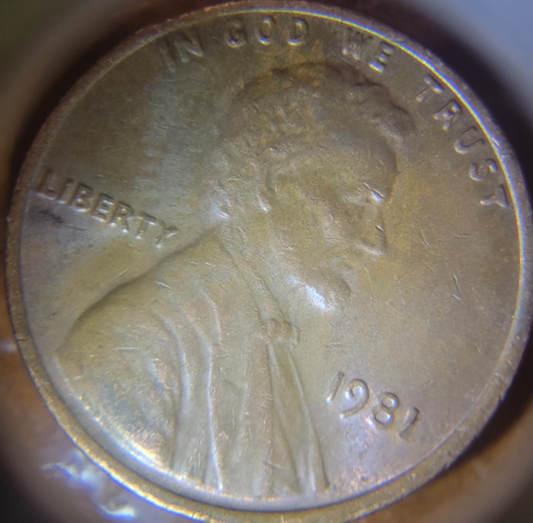 1981-Lincoln--No-Mint-Mark--Crooked-1-In-Date?