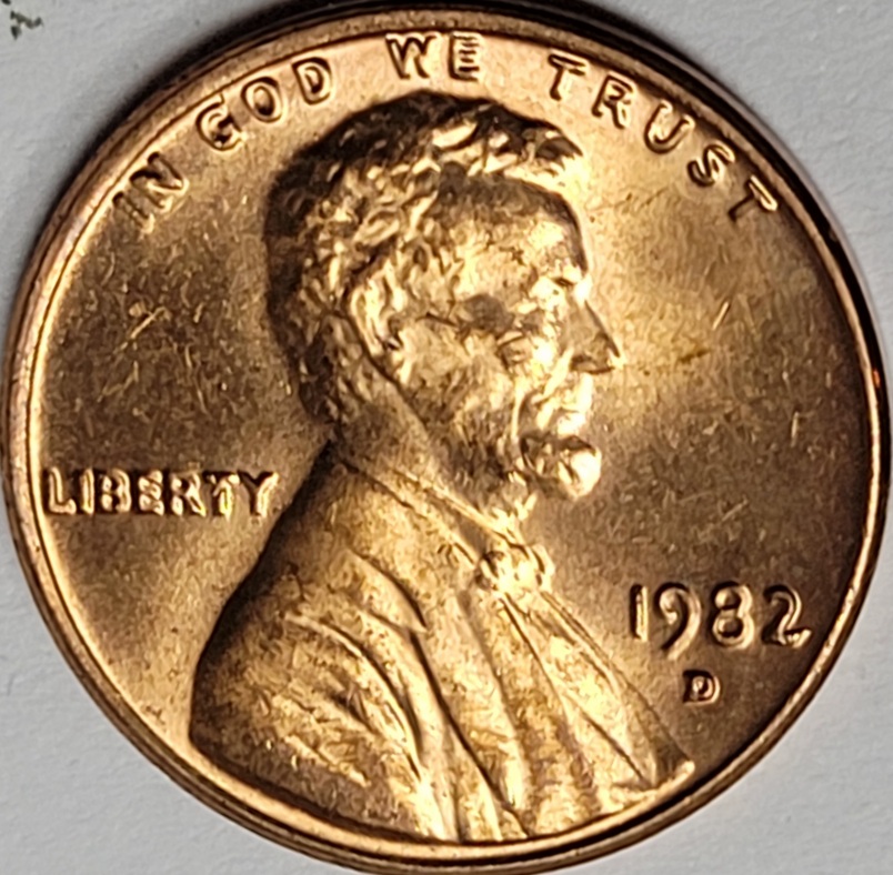 1982-D-Lincoln-Cent---Zinc--For-Grading.