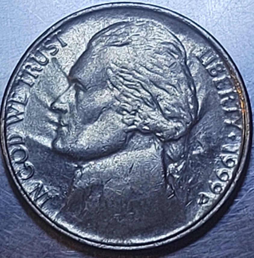 1999-D-Jefferson-Nickel-With-Odd-Textured-Obv.