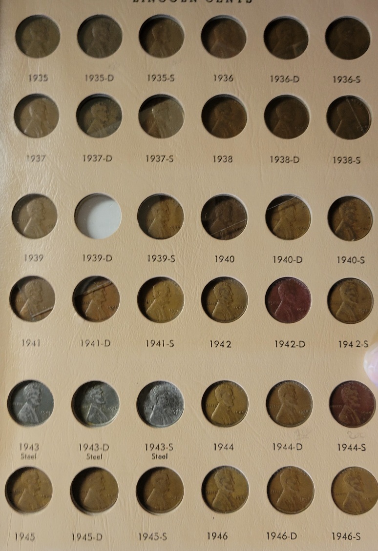 1909---1959-Lincoln-Cents--Incomplete-Collection