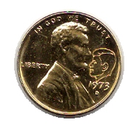 Lincoln--Kennedy-Gold-Plated-Penny