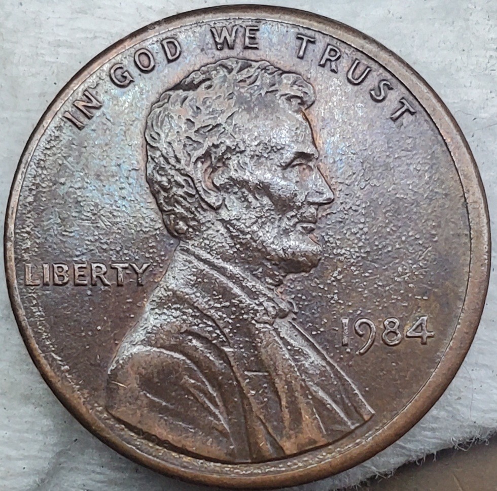 1984-Lincoln-Memorial-Cent,-Zinc-Core-Or-Damage?