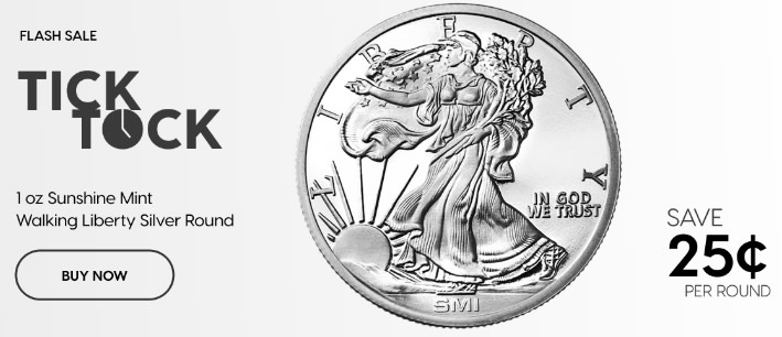 Flash-Sale:�1-Oz-Sunshine-Mint-Walking-Liberty-Silver-Round!